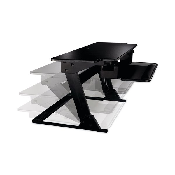 3M Standing Desk, 23.2 in D, 42" W, 20" H, Black, Metal SD70B